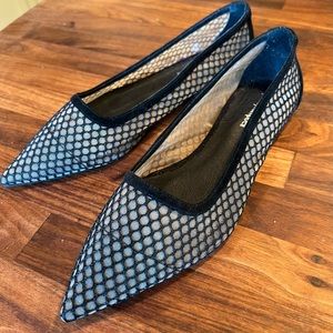 Jeffrey Campbell Meranda black fishnet pointed flats 7